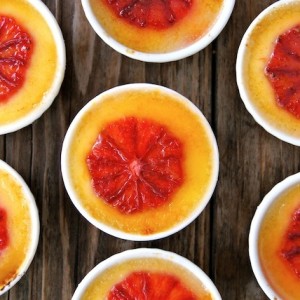 Valentine’s Day Dessert Recipe:  Blood Orange-Champagne Crème Brûlée