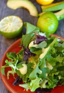 Creamy Lemon-Lime Avocado Salad Dressing Recipe | Cooking On The Weekends