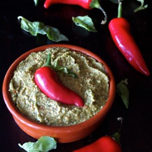 Roasted Red Fresno Pepper Pesto Recipe