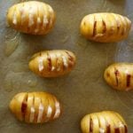 Bacon Basil Hasselback Dutch Yellow Potatoes | weekend recipes