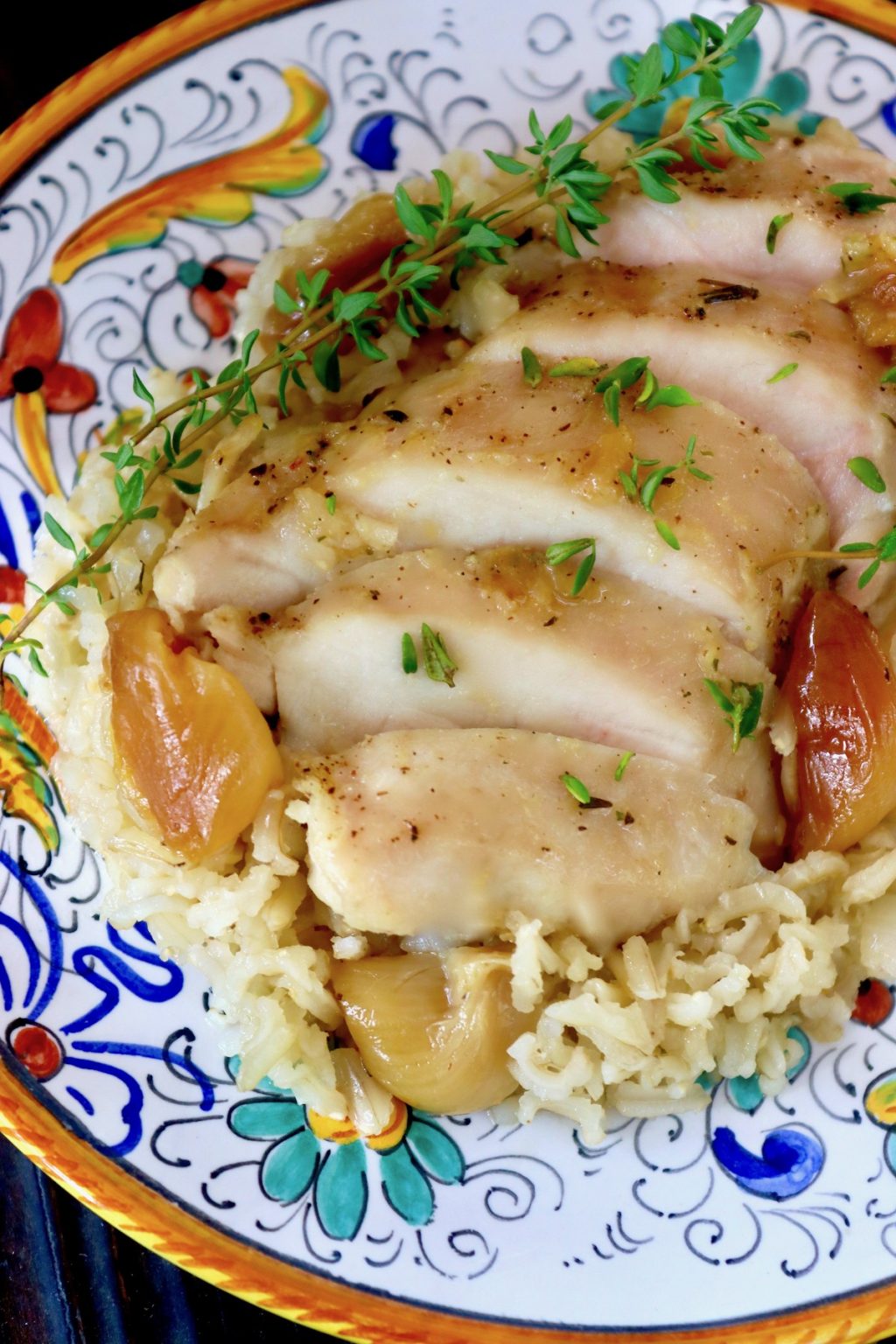 Roasted Garlic Chicken and Rice Cooking On The Weekends