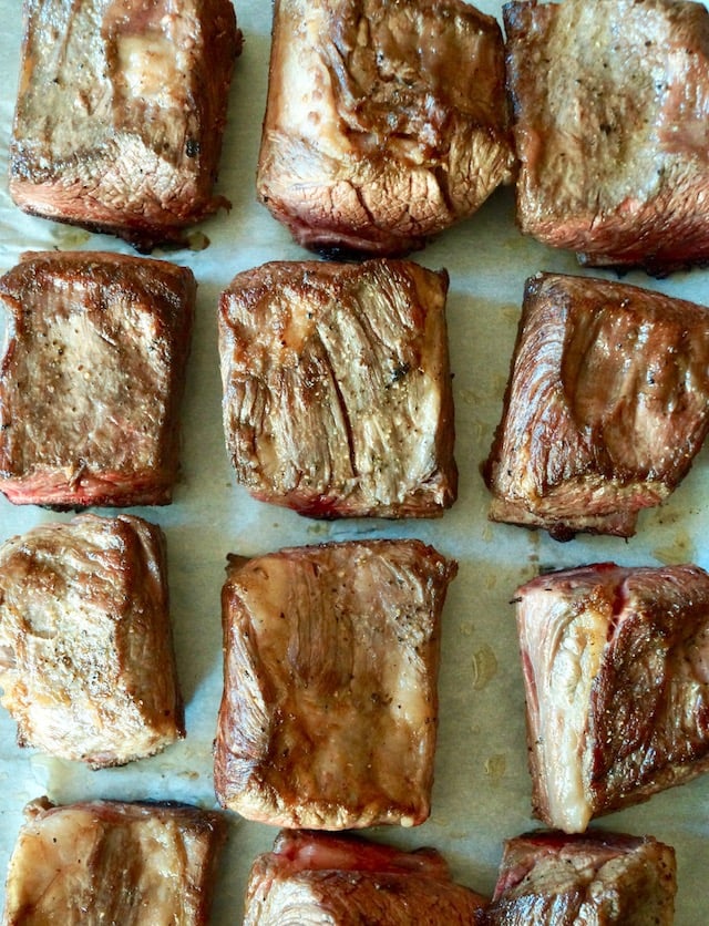 Several browned short ribs.