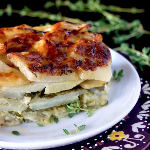 GruyèreSpinach Potatoes Au Gratin Recipe Cooking On The Weekends