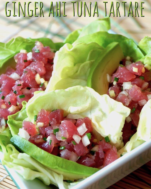 Ahi Tuna Tartare Recipe with Ginger Cooking On The Weekends