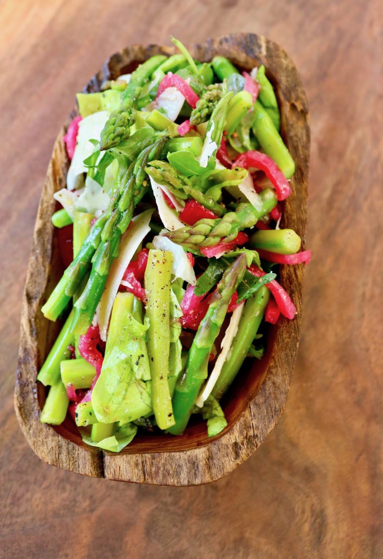 Parmesan Asparagus Salad Cooking On The Weekends