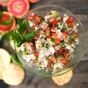 Tomatillo Shrimp Ceviche