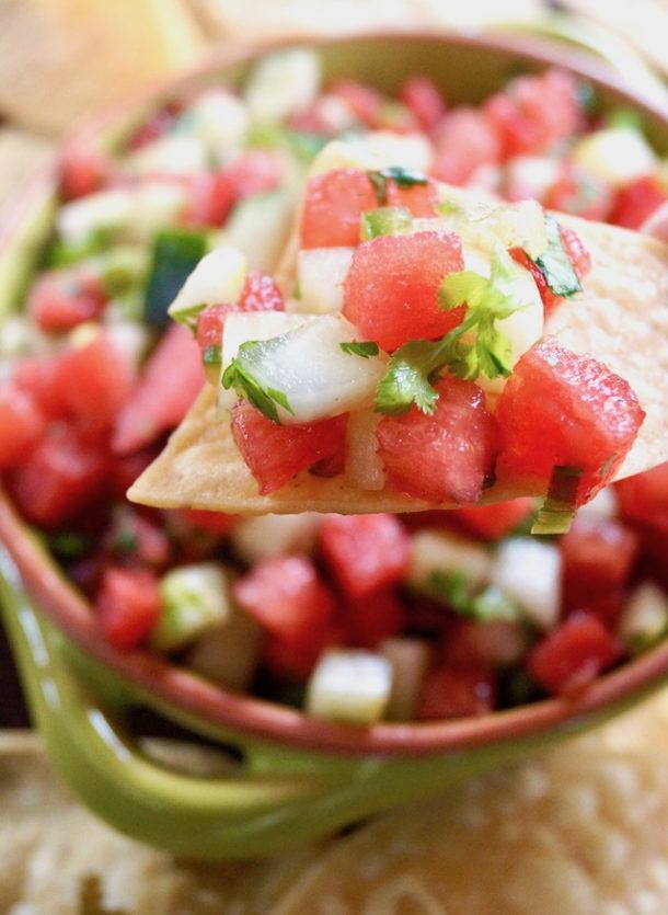 Watermelon Salsa with Cucumber Cooking On The Weekends