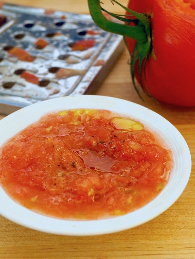 Sweet Breakfast Tomatoes in a white bowl.