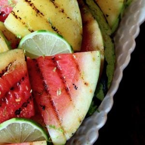 Grilled Watermelon with Chile and Lime