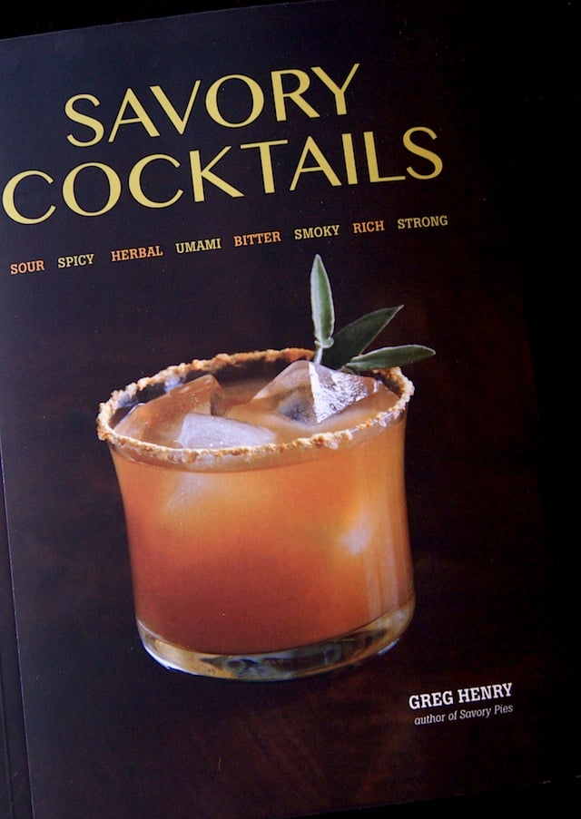 Book cover of Savory Cocktails by Greg Henry
