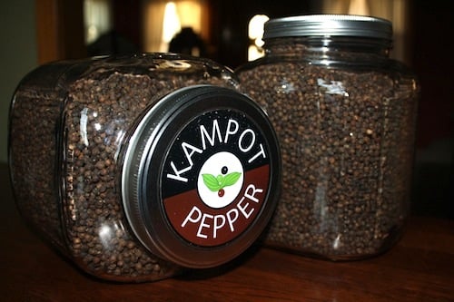jar of Kampot pepper