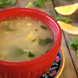 Kotosoupa Recipe {Greek Chicken-Lemon Soup}