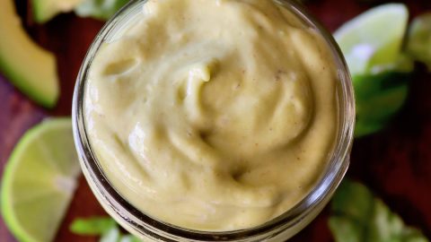 Creamy Avocado Dressing with Lime