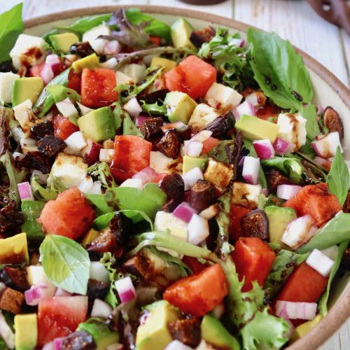 Compressed Watermelon Salad | Cooking On The Weekends