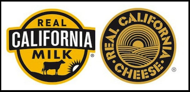 Real California Milk logo stickers.