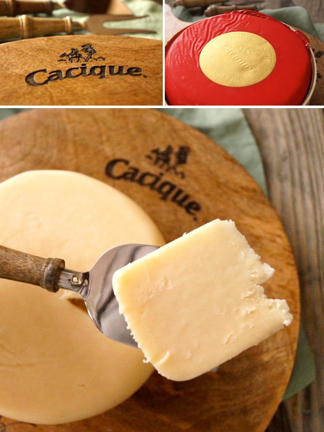 CACIQUE Cheese and cutting board