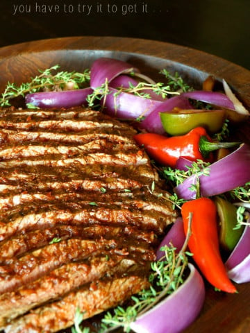 Red Goddess Flank Steak-meat-red | cookingontheweekends.com