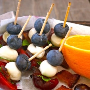 Cherry-Bacon Blueberry Kebabs