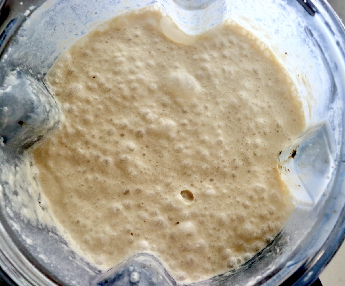 Blender with root beer float coffee ice cream base.