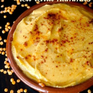 Smoky Red Lentil Chipotle Hummus -- This is an earthy dip full of warm flavors. Perfect for fall!