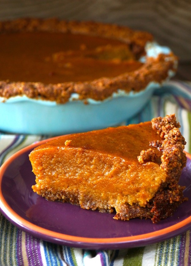 Butternut Squash Pie with Nut Crust Cooking On The Weekends