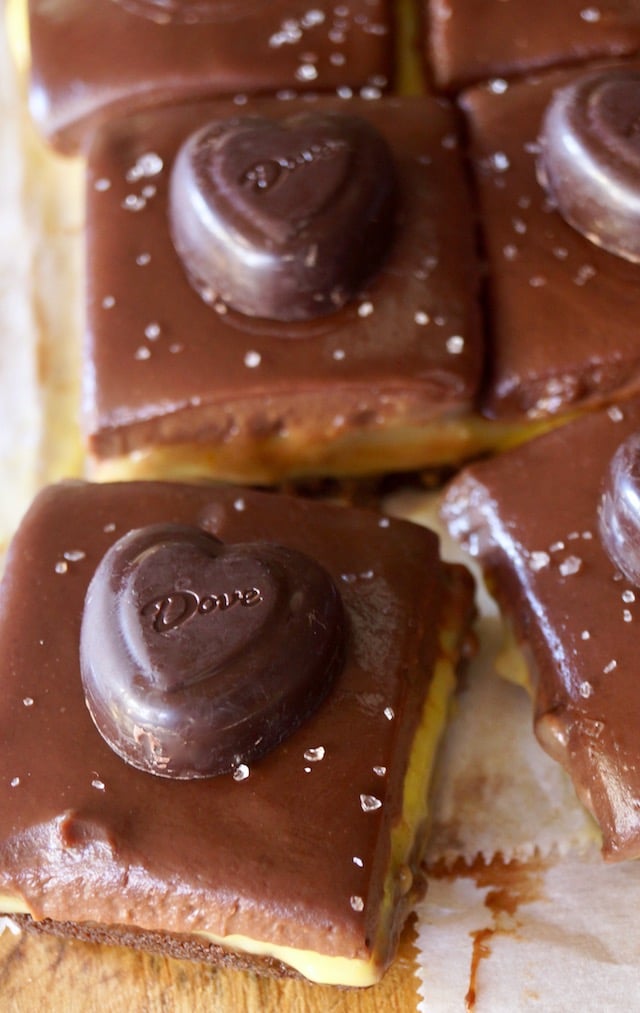 close up of Passion Fruit Chocolate Ganache Bars