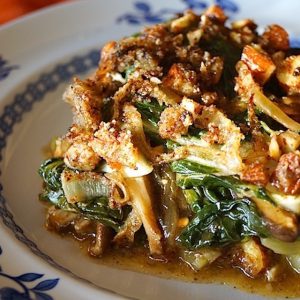 Bok Choy Shiitake Mushroom Gratin Bok Choy Shiitake Mushroom Gratin