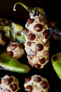 Roasted Hatch Chile-Coconut Chocolate Chip Cookies {Gluten-Free Recipe} - Subtly spicy and nice n’ sweet! These super delicious, gluten-free cookies are all that, and then some!