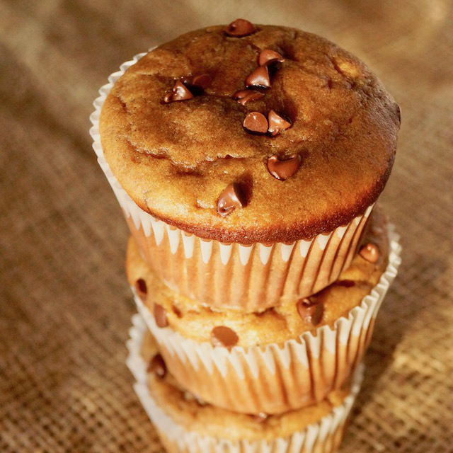 Banana Peanut Butter Chocolate Chip Muffins Cooking On The Weekends