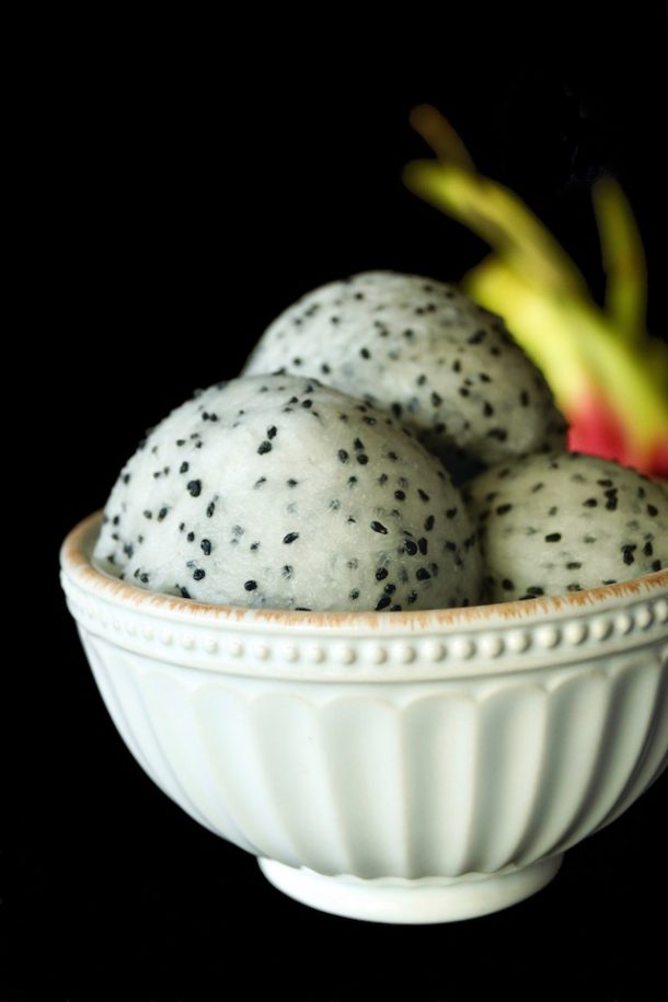 Dragon Fruit Ice Cream with Pomegranate Cooking On The Weekends