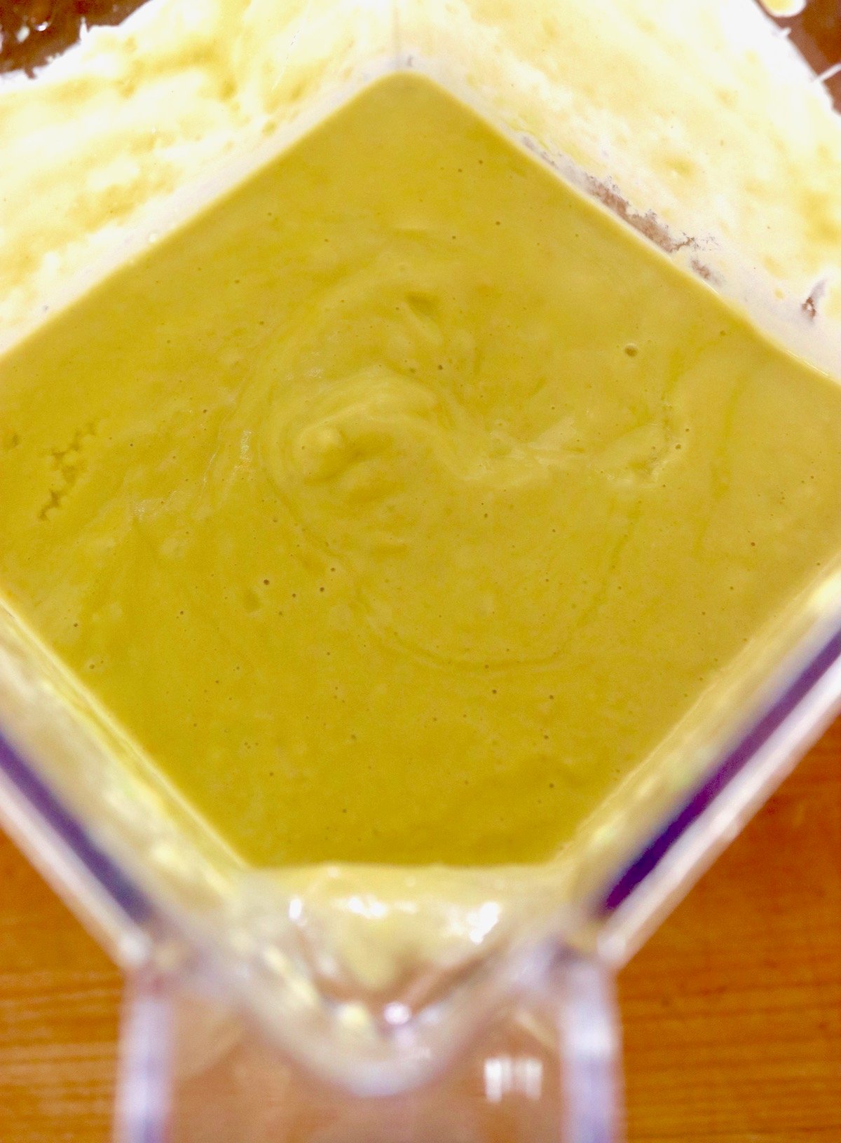 Super smooth, blended avocado soup.