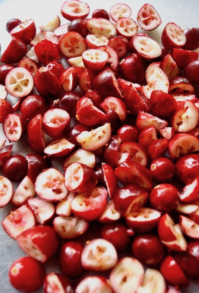 raw cranberries roughly chopped