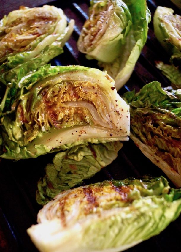 Grilled Little Gem Lettuce Salad Cooking On The Weekends