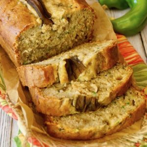 Sliced Hatch Chile Bread.