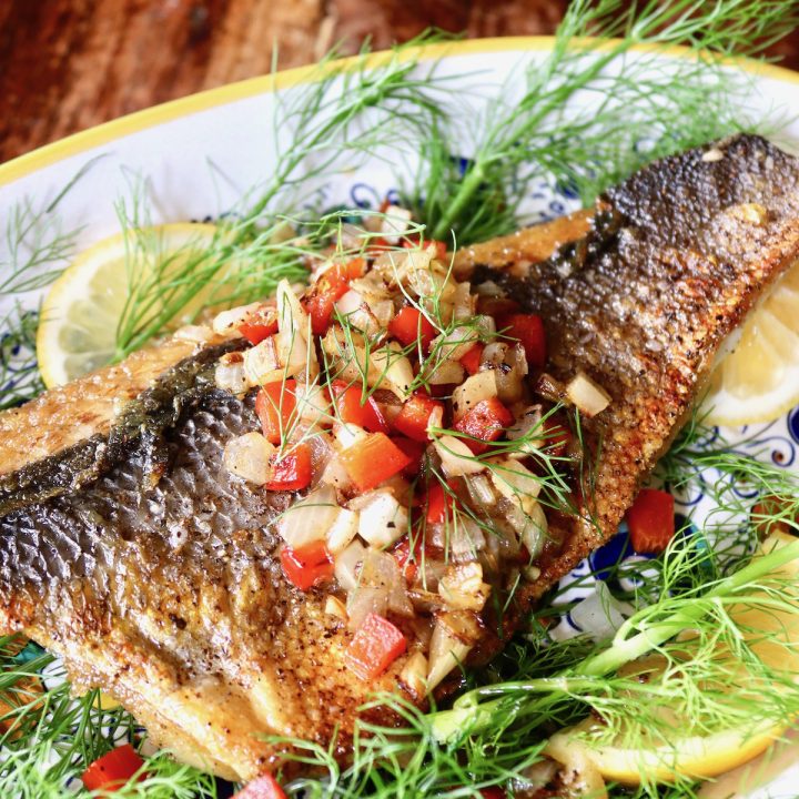 Pan Seared Sea Bass Cooking On The Weekends